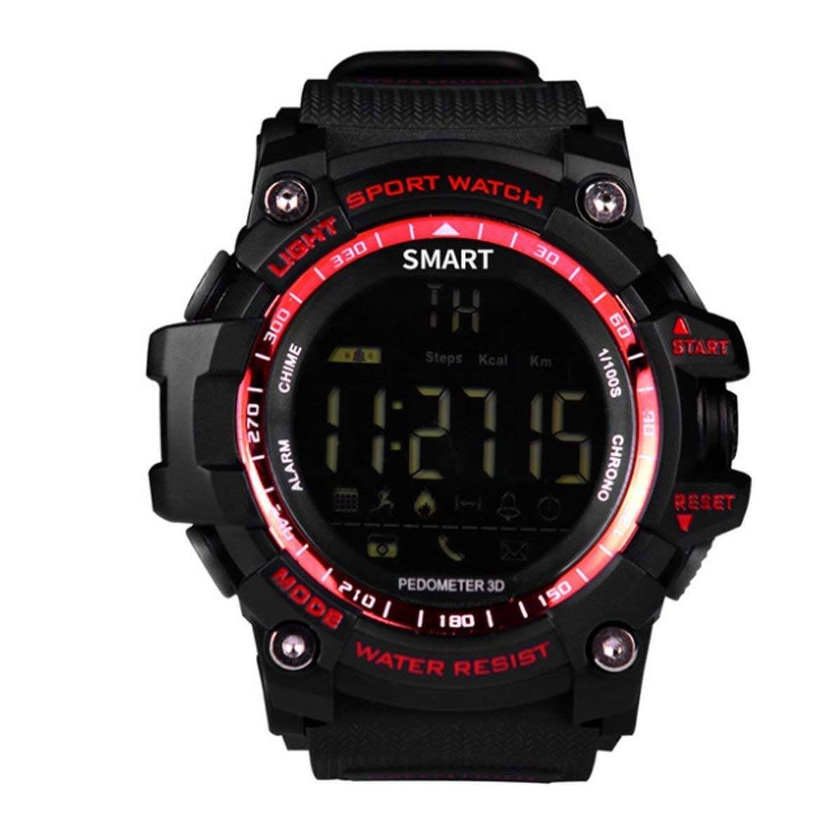 スマートウォッチ EX16 スポーツ/運動ウォッチ 防水 長時間バッテリー Bluetooth 歩数、距離、カロリー消耗 多機能腕時計