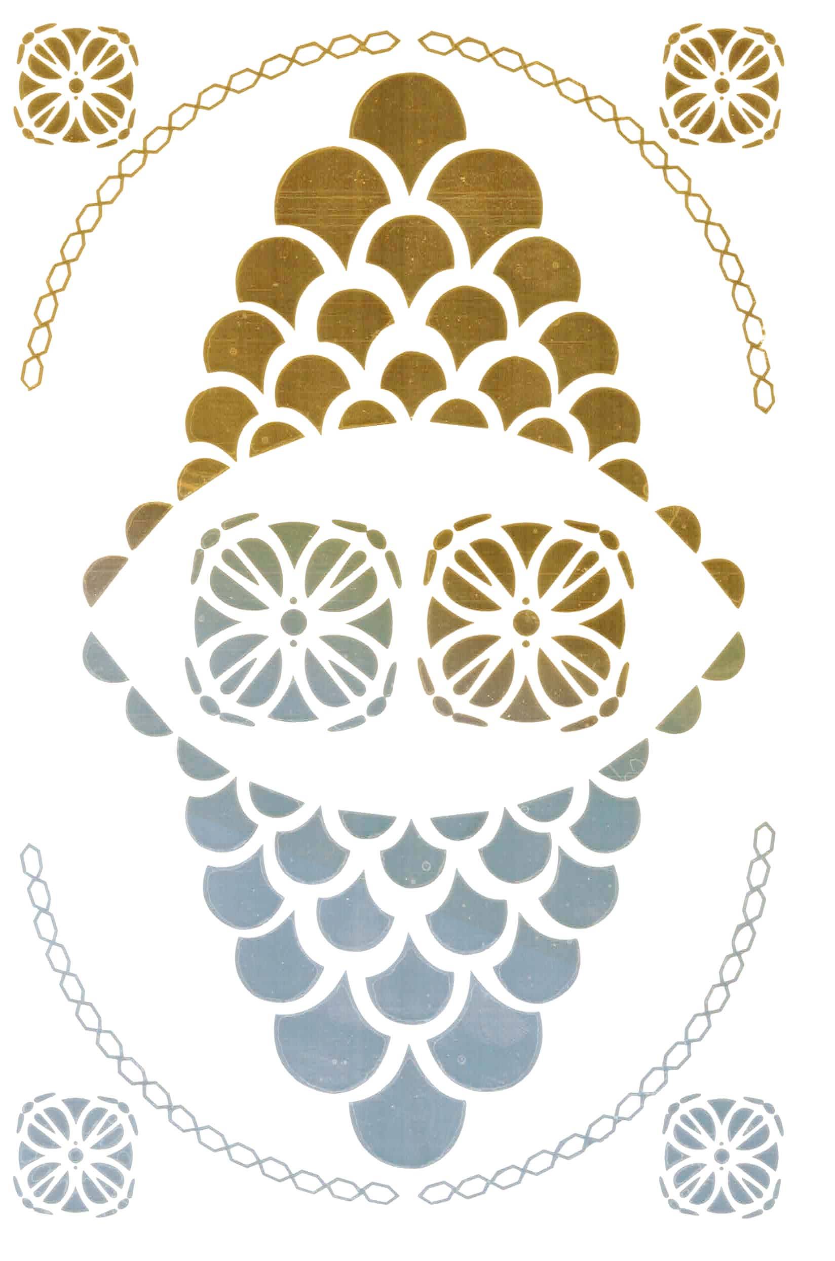 Tattoo stickers, metallic body stickers, pool, sea, summer, beach, festival, cosplay, tropical, ethnic style, 004｜004 - 画像2