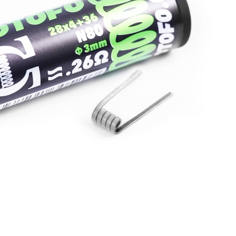 ウォトホ Wotofo プレビルド コイル N80 0.26Ω 10個 28Ga*4+36Ga 28Ga*4+36Ga 