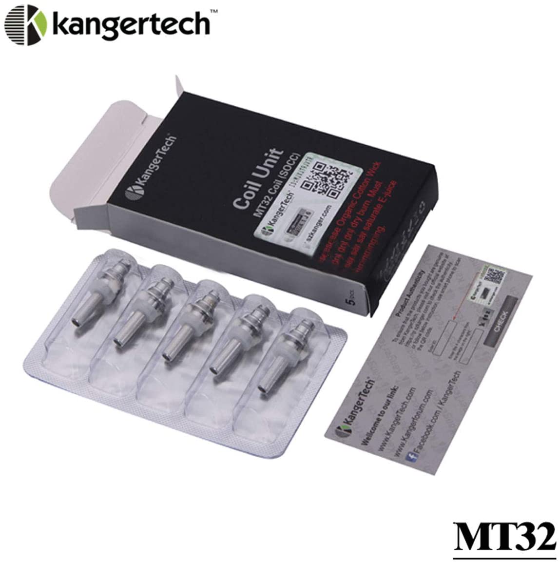 EVOD 電子タバコ カンガーテック KangerTec コイル 5個入り ボトムコイル MT32  1.5ohm