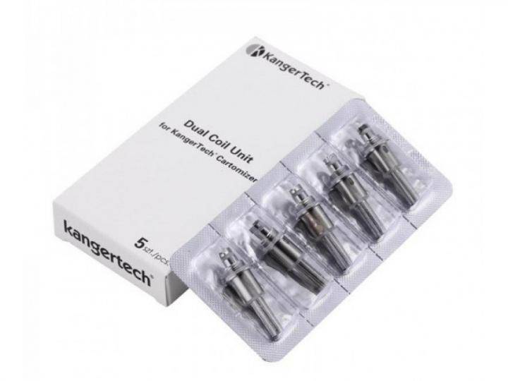 カンガーテック kangertech アップグレード デュアル コイル 改良版 5個 EVO 1.8ohm 1.8ohm 