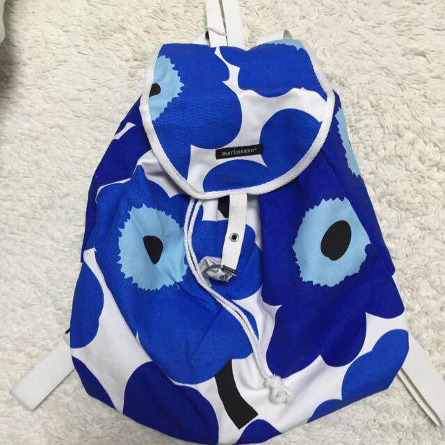 marimekko マリメッコ リュック ウニッコ柄 リュック青