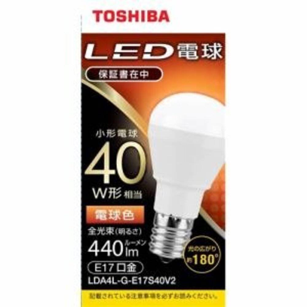 東芝 LDA4L-G-E17S40V2 LED電球 小形電球形家電:照明器具　LED電球　蛍光灯 