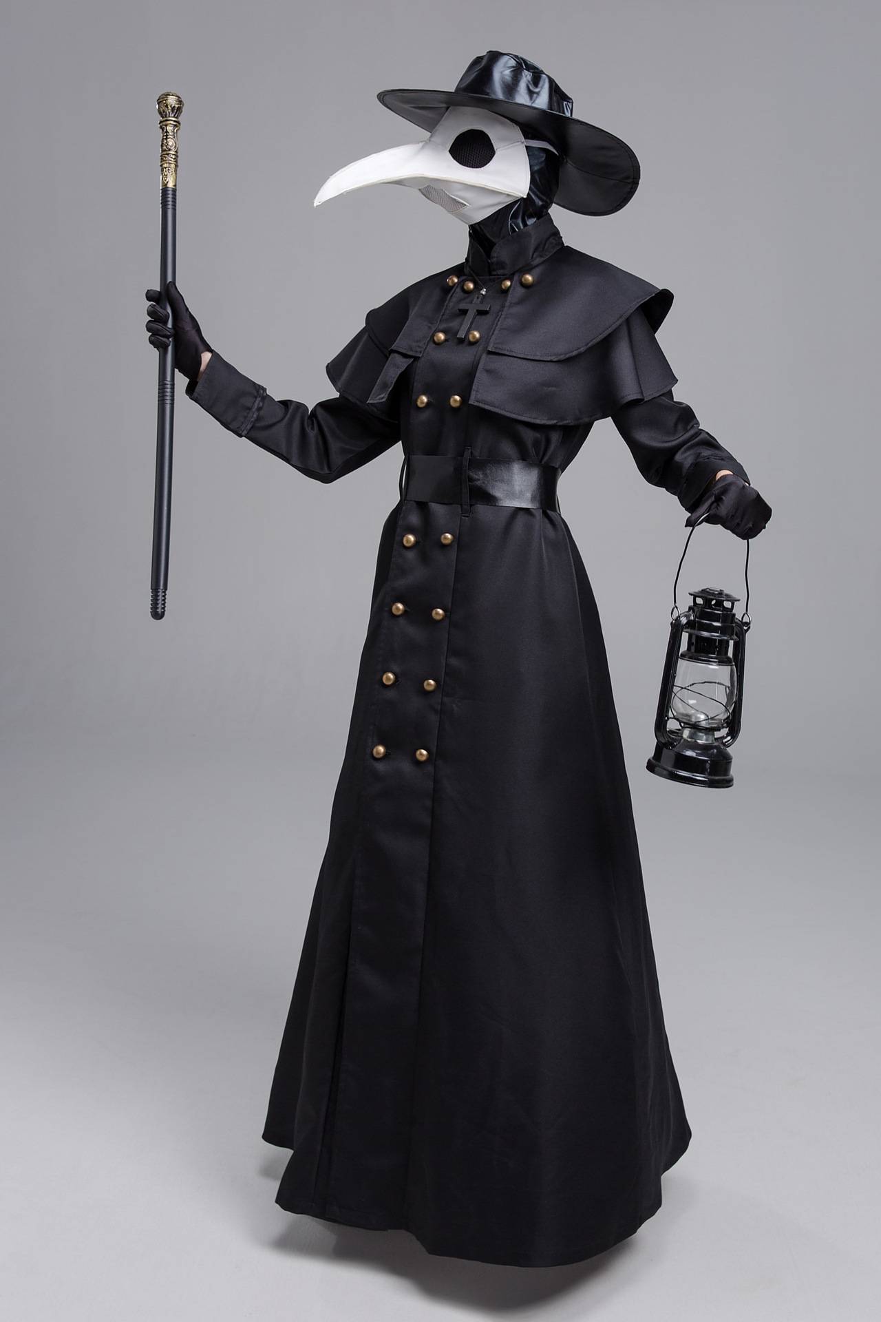 ハロウィン ペスト医者セット 衣装 ペストマスク コスプレ 医師 中世ヨーロッパ 鳥マスク 鳥博士  M