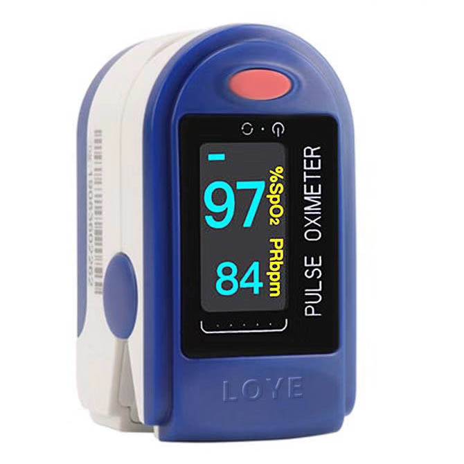 パルスオキシメーター 血中酸素濃度 測定器 赤ボタン