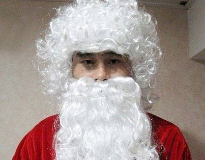 サンタクロース ひげ・ウィッグセット クリスマス 髭 ヒゲ かつら 白髪 衣装 仮装 サンタコス コスプレ