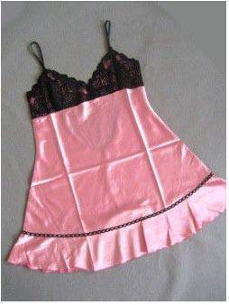 ベビードール セクシーランジェリー 下着 レディース ルームウェア ピンク  キャミソール  サテン 