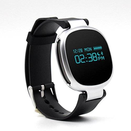 スマートウォッチ スマートブレスレット E08 Bluetooth 4.0 歩数計 ブラック