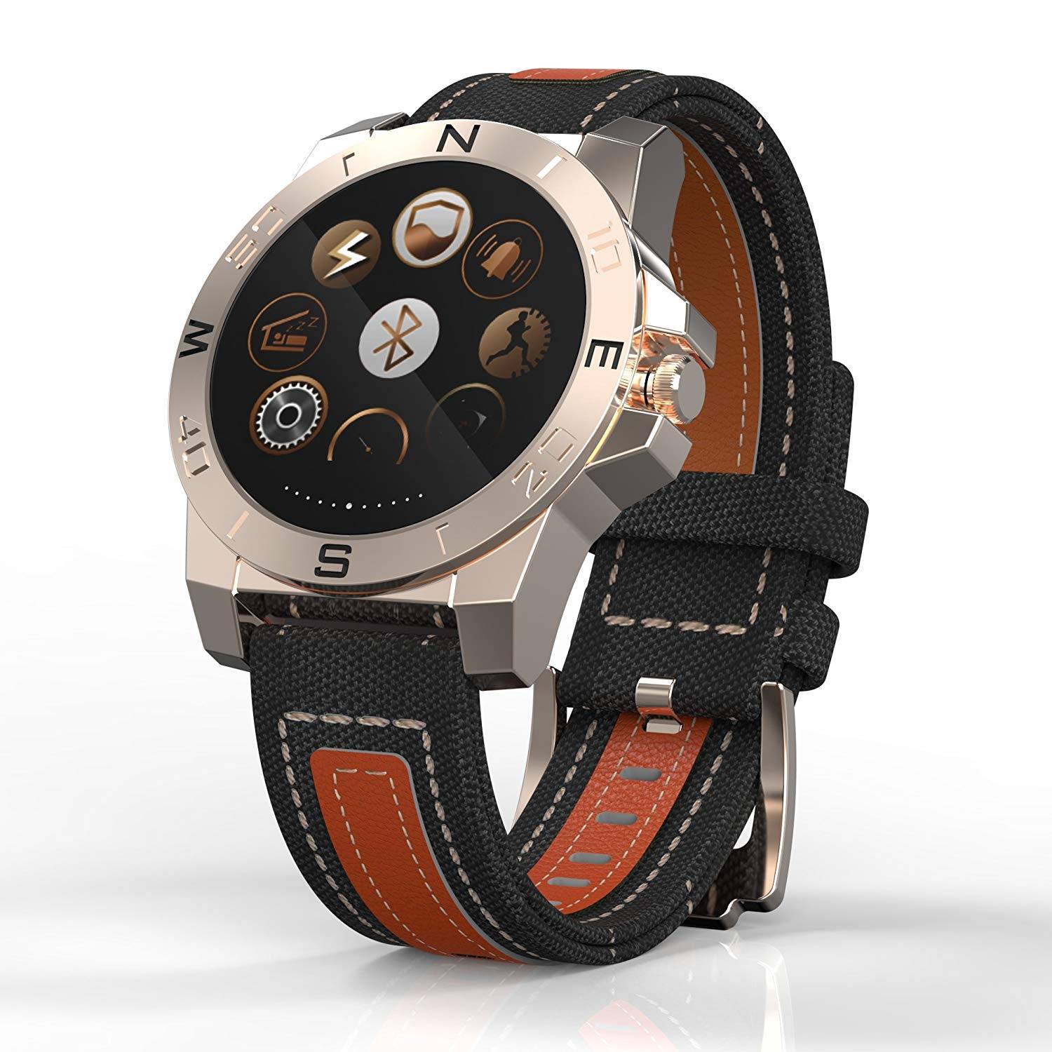 スマートウォッチ スポーツ 運動ウォッチ N10B 温度計 高度計 気圧計 歩数 登山 山登り コンパス 防水 アウトドア 腕時計