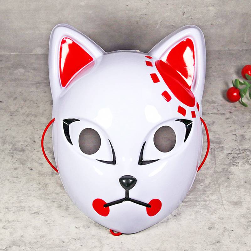 Halloween Demon Slayer Tanjiro Mask Cosplay Halloween Fox Mask Mask Festival Japanese Style - 画像4