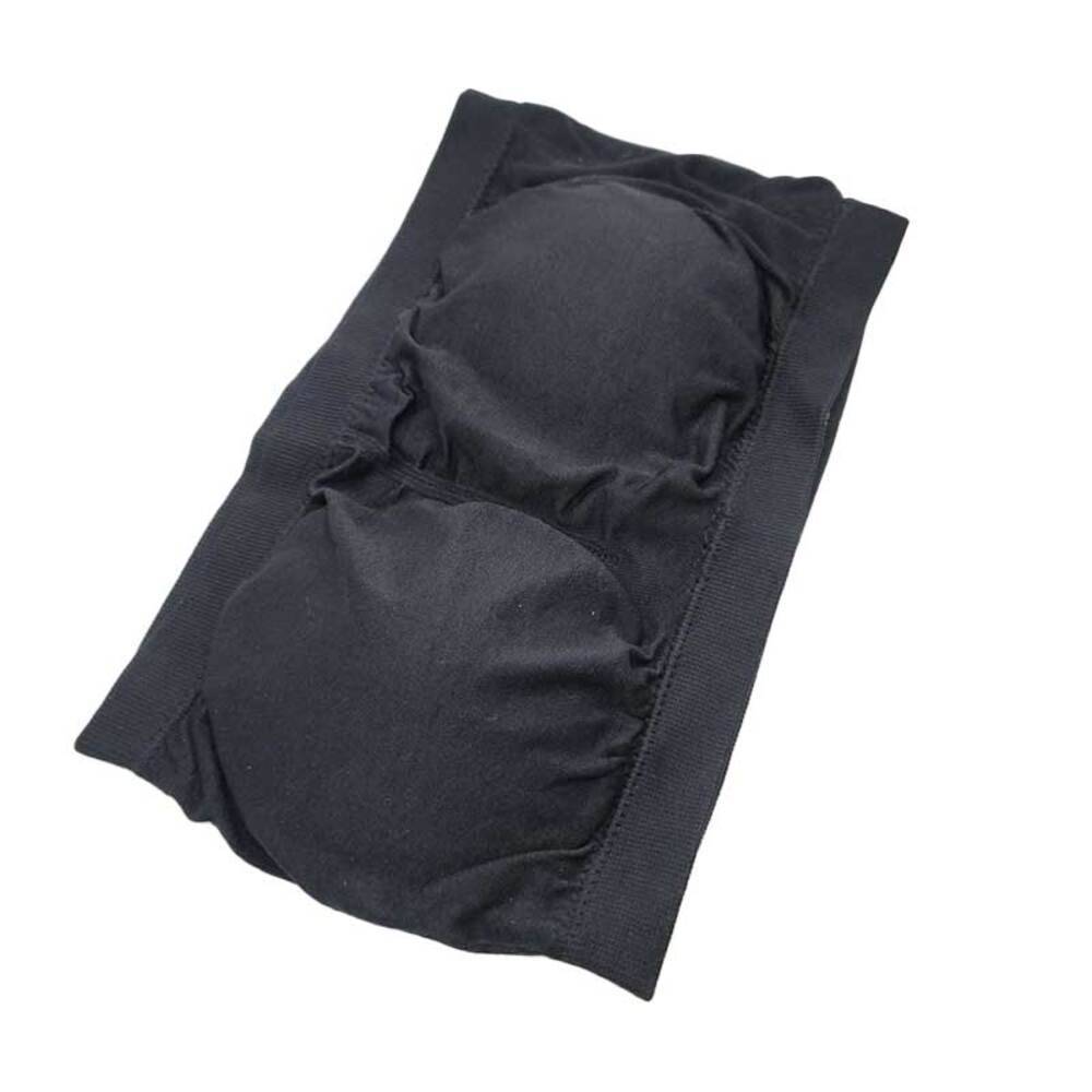 チューブトップ ノンワイヤーブラ インナー 下着 ナイトウェア カップ付き ブラ  ブラックM