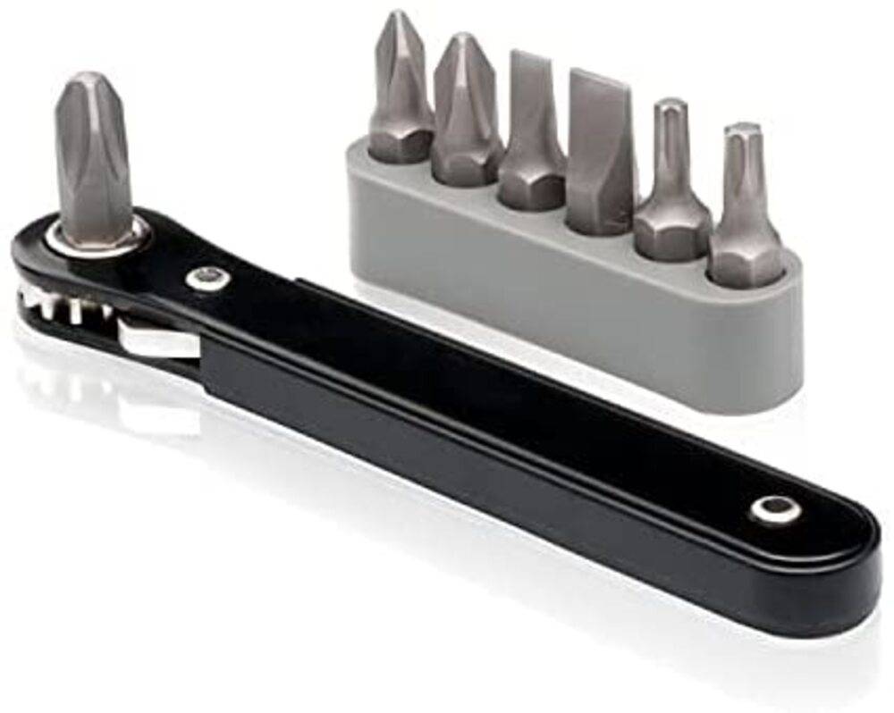 Mini Ratchet Driver Set, Compact Pocket Size, 10cm, 1/4-Inch - 画像2