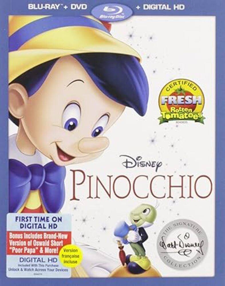 ピノキオ Pinocchio ディズニー 英語版 海外版 Blu-ray DVD アニメ 英語学習 並行輸入 