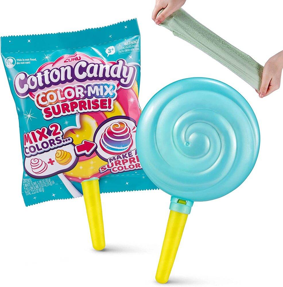 ZURU Oosh コットンキャンディ スライム ロリポップ型 色が変わる 香り付き おもちゃ キッズ 子  - 画像3