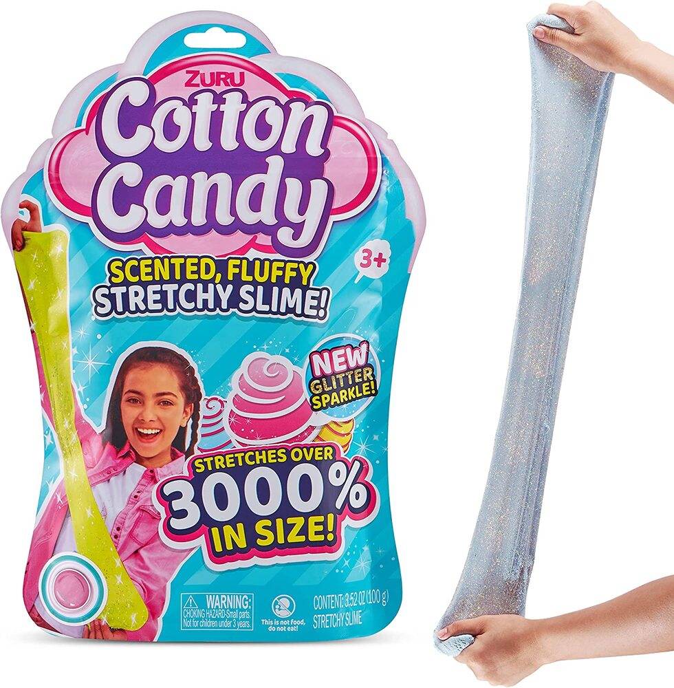 プレゼント ギフト キッズ コットン 子ども おもちゃ キラキラ ふわふわ キャンディー スト  水色