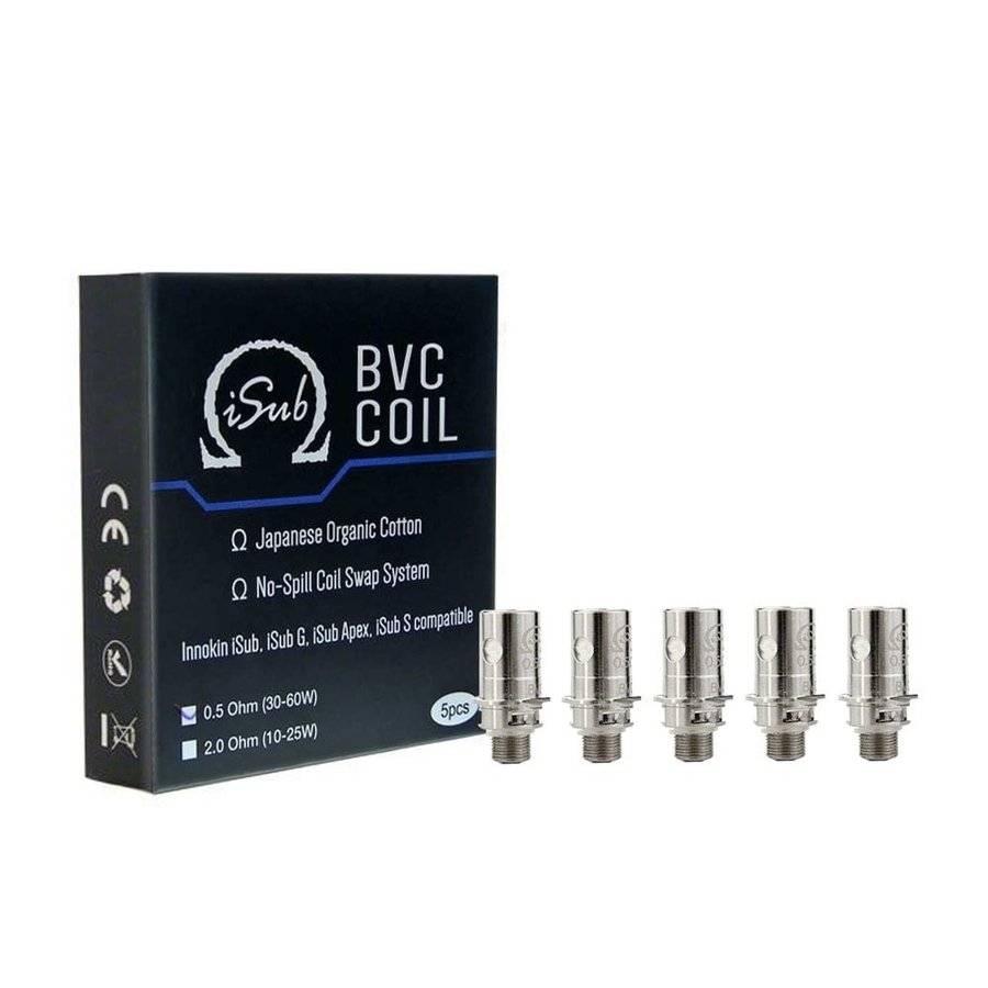 電子タバコ INNOKIN イノキン iSub BVC COIL アトマイザー コイル  0.5Ω  5個
